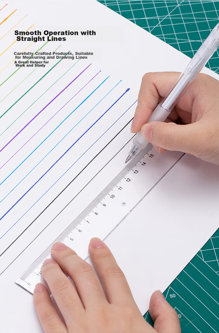 Deli (Deli) 40cm Office Study Universal Ruler, Exam Preparation And College Entrance Exam Blessing Gift, High School Entrance Exam Plastic Straight Ruler, Measuring Tool 5