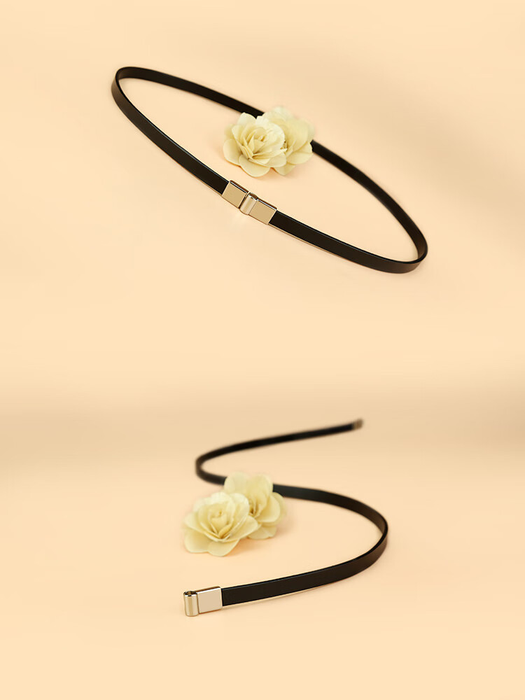 Viney Women's Genuine Leather Belt Simple Versatile Luxury Slim Fashion Decorative Waistband Skirt Belt Birthday Gift 6