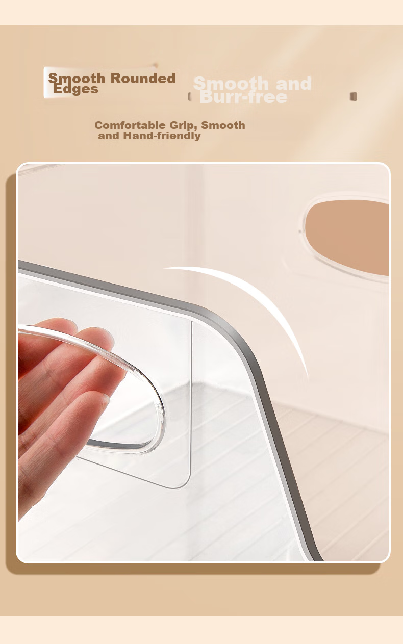 Shuxing Acrylic Transparent Bookend, Thickened Large Capacity Non-Slip Desktop Book Storage, Simple Wear-Resistant Office Study Exam Season Student Bookend 8