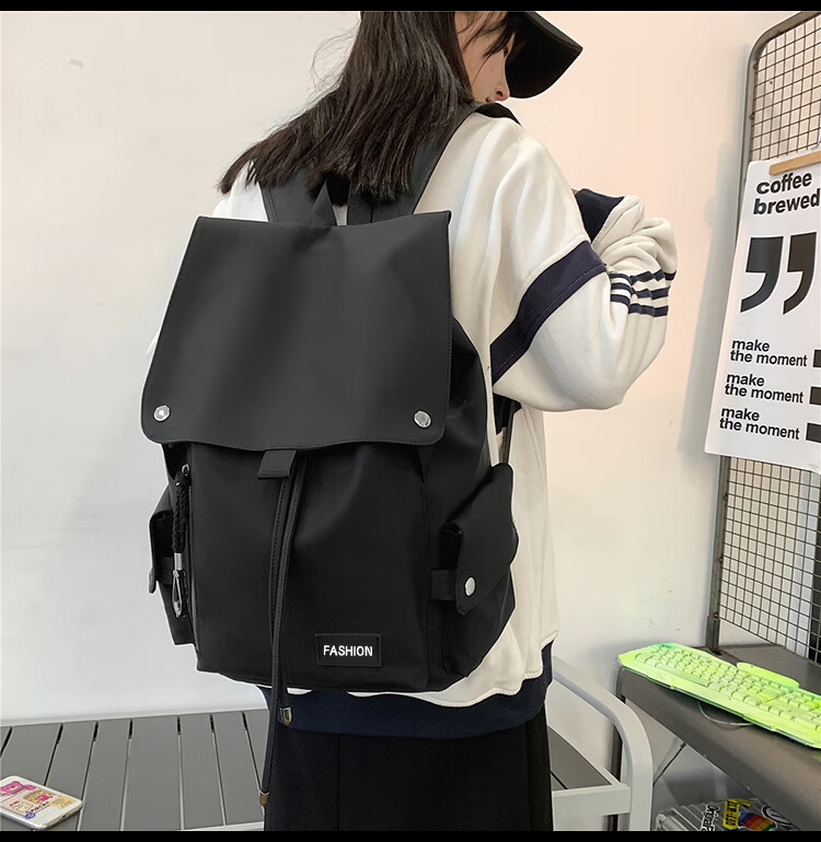 Viney Backpack for Men And Women, Japanese-Style Trendy Brand Large Capacity Casual Travel Bag Cool Schoolbag for Middle School And College Students 13