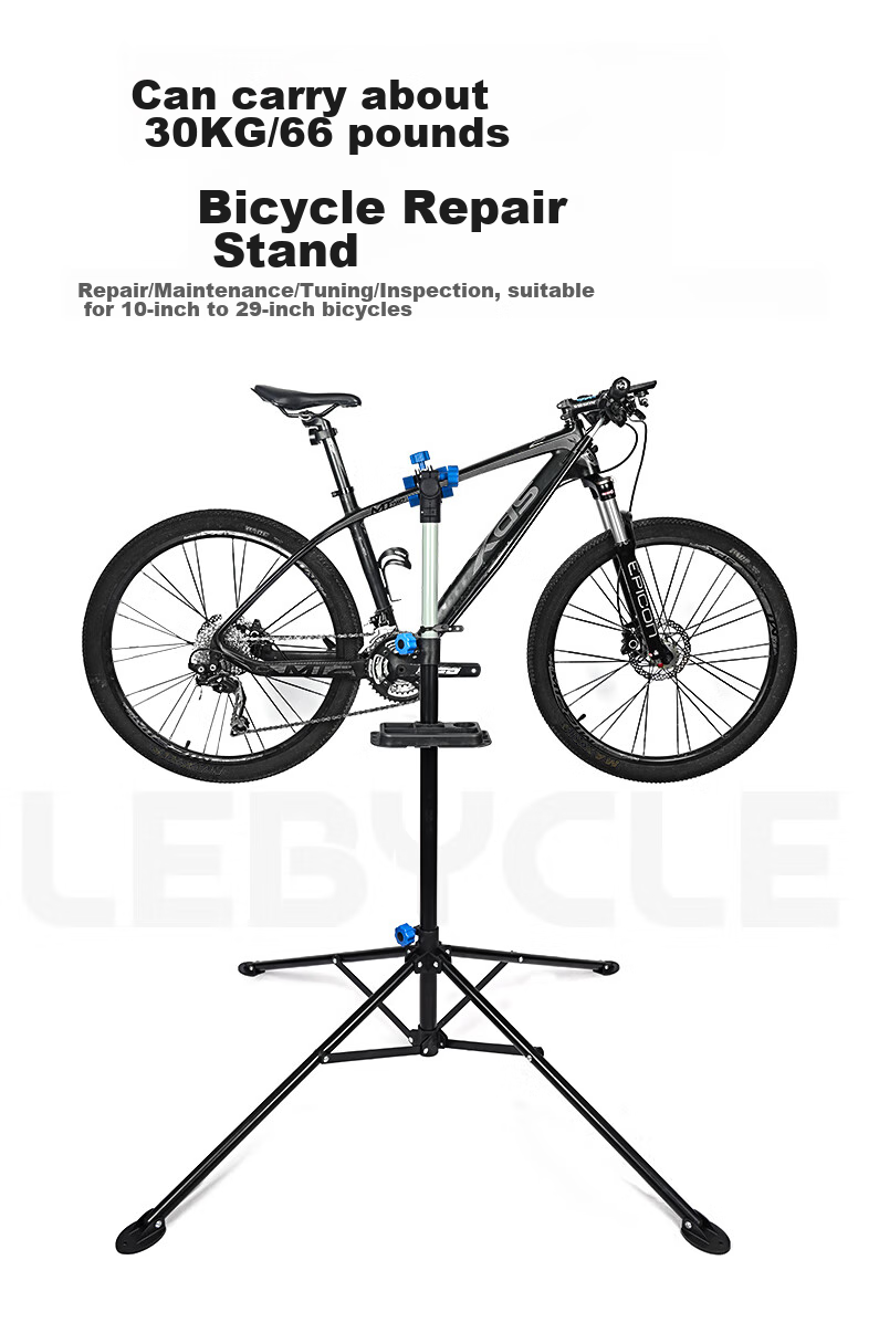 LEBYCLE Mountain Bike Repair Stand, Road Bike Multi-Functional Repair Rack, Universal Folding Bicycle Maintenance Tool 1