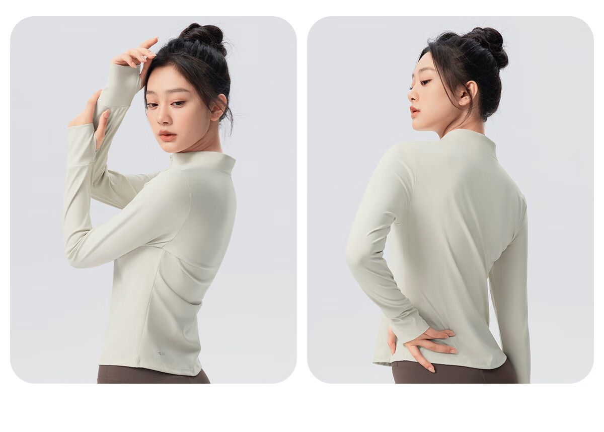 361° Women's Sports Jacket for Spring And Autumn, Running Fitness Wear with High-End Yoga Outfit, Long-Sleeve Athletic Top Coat 13