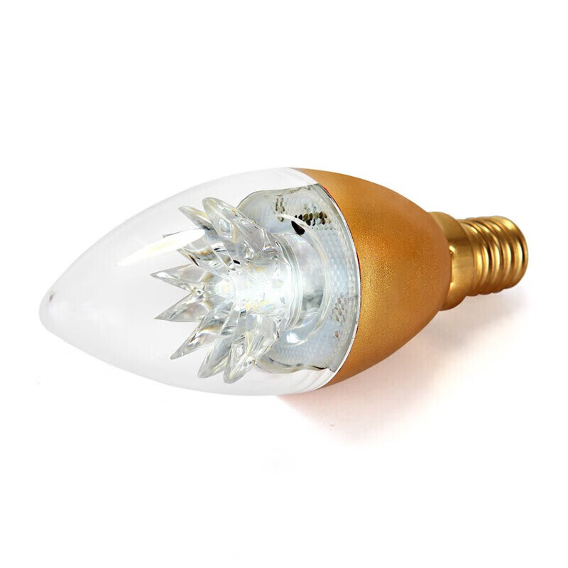 FSL Foshan Lighting LED Energy-saving Bulb Candle E14 Small Screw Base 6.5W Warm Yellow Gold