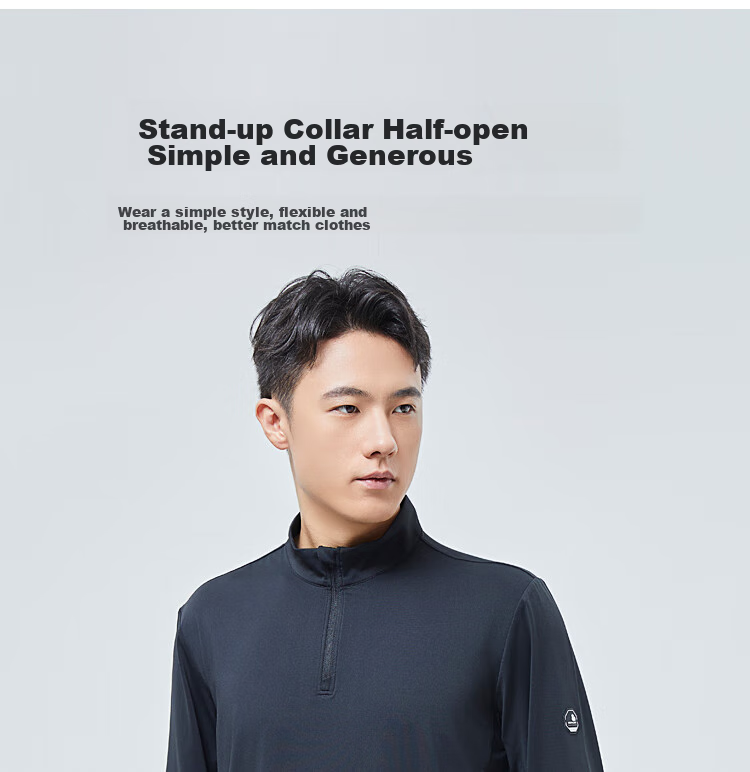 SCALER Outdoor Long-Sleeve T-Shirt for Men, Spring And Summer New Arrival, Ice Rainbow Silk Moisture-Wicking Quick-Dry Simple Running Sports Top for Wome 11