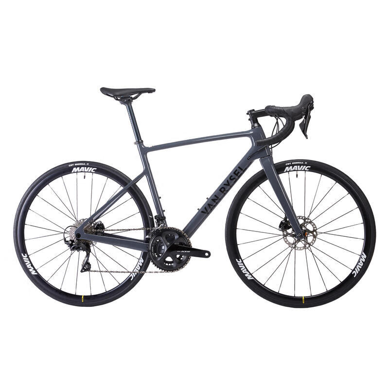 迪卡侬(decathlon)公路车ncrcf105竞赛多用途碳纤维公路自行车深青砖