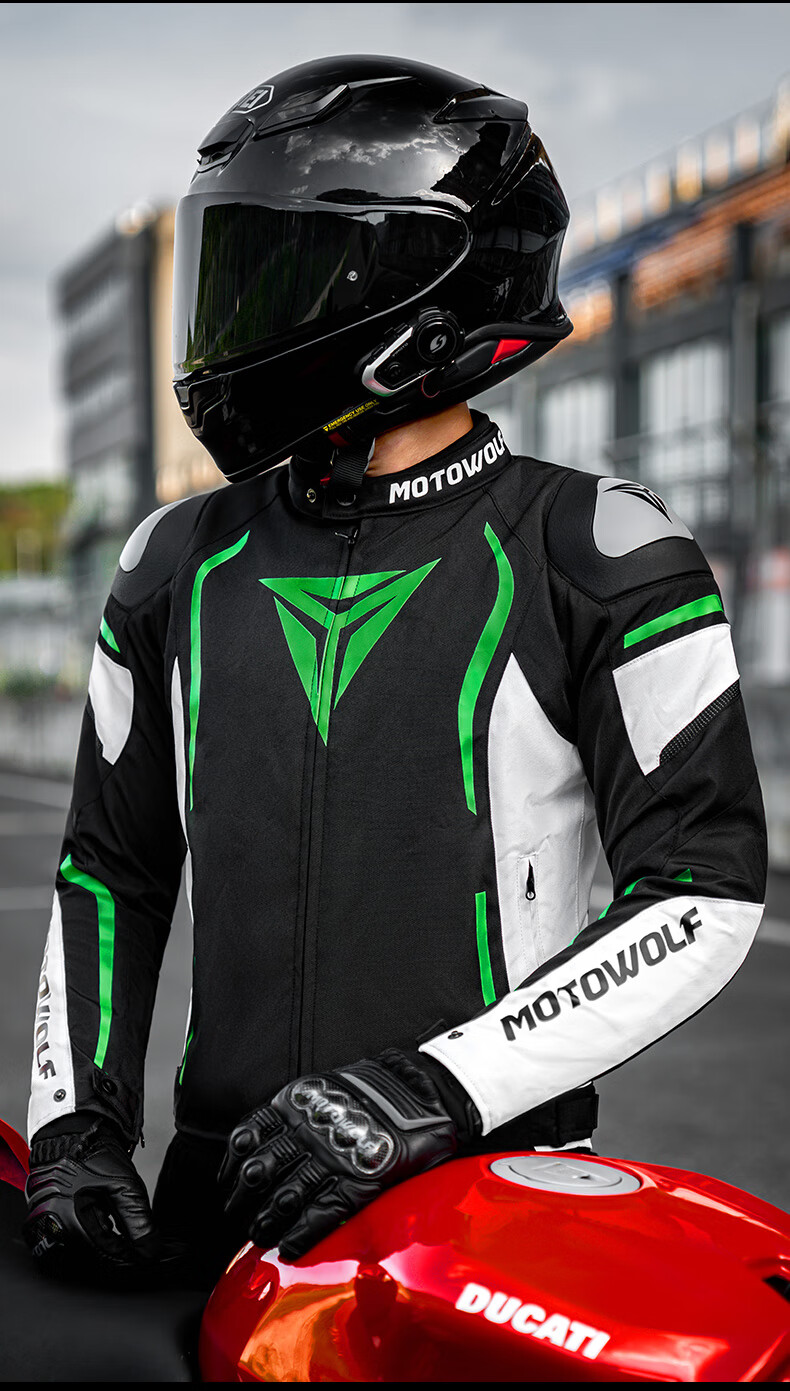 MOTOWOLF Motorcycle Riding Jacket Autumn Winter Unisex Four-Season Protective Racing Gear 12