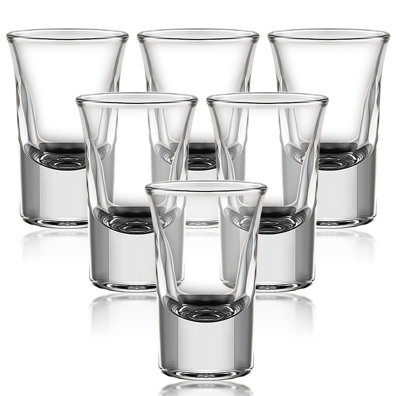 MAXCOOK 15ml Chinese Style Glass Liquor Shot Glass Set, 6 Pieces MCB178