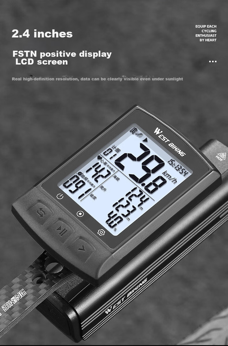 WestBiking Bicycle GPS Speedometer, Wireless Speed Measurement And Positioning, Odometer, Speed Recorder 6