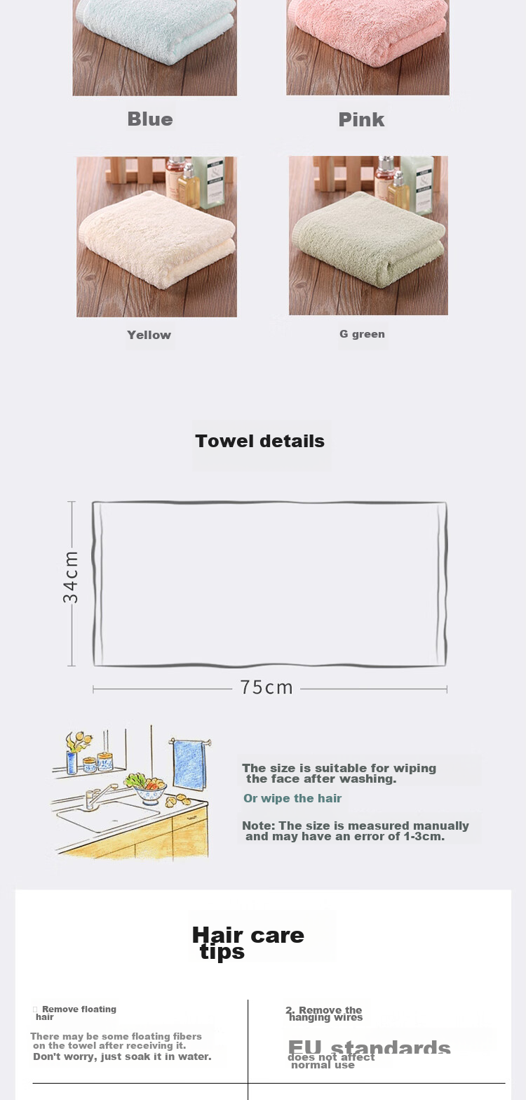 CROWN Bath Towel Set of Two, Absorbent And Lint-Free, Class A, Specially Designed for Men And Women, Extra Large And Thick, Skin-Friendly, Quick-Drying Bath Towel 5