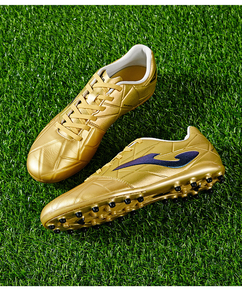 JOMA Kangaroo Leather Soccer Shoes for Men, MG Short Studs, Non-Slip, Wear-Resistant, Professional Football Training Shoes, White, Size 43 10