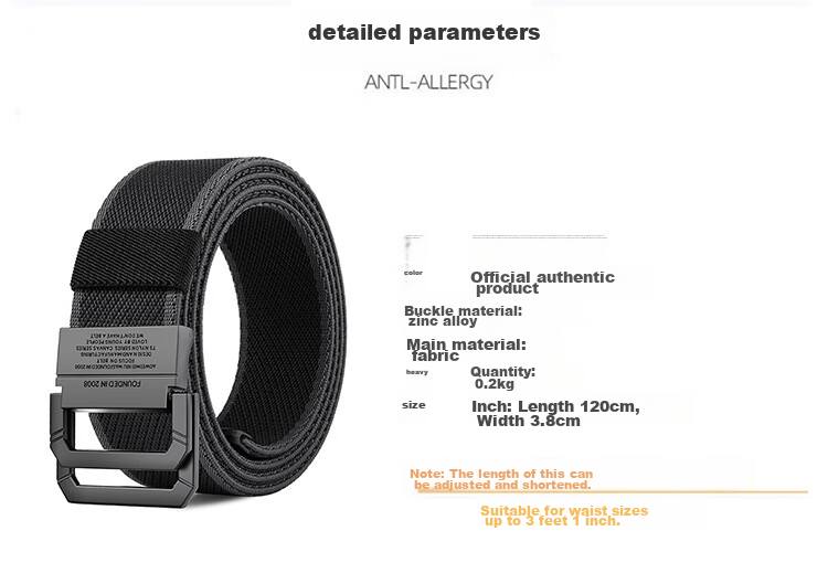 HALFEEL Canvas Belt, Men's Leather Belt, Trendy Denim Belt, Versatile for Women, Students, Military Training, Outdoor Activities, Father's Day Gift 11