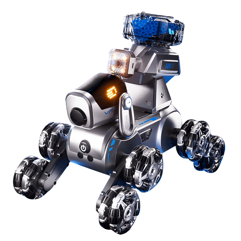 AoZhiJia Remote Control Car Robot Dog, Children's Toy, Boys' Birthday Gift, Eight-Wheel Stunt Shooting Water Balloon Off-Road Vehicle