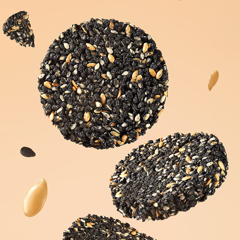 1号会员店（One's Member）亚麻籽黑芝麻脆 营养孕妇儿童健康零食饼干薄脆营养 400g