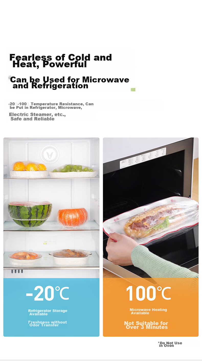 Easy Your Home Antibacterial Food Wrap Covers, 100 Pieces, Thickened Dust-Proof Covers, Microwave-Safe Food Grade Wrap Covers, Suitable for Large And Small Bowls 8
