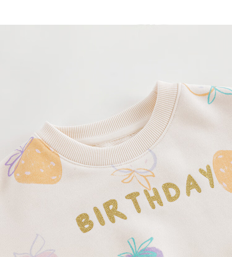 MARC&JANIE Girls' Sweatshirt Spring and Autumn Cartoon Print Loose Fit Sportswear Children's Top 240139 14