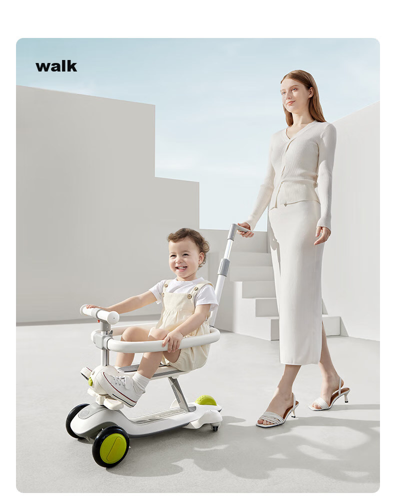Babycare Children's Scooter for Ages 1-3 Multifunctional Baby Walker Ride-On Toy Birthday Gift, Light Purple 13