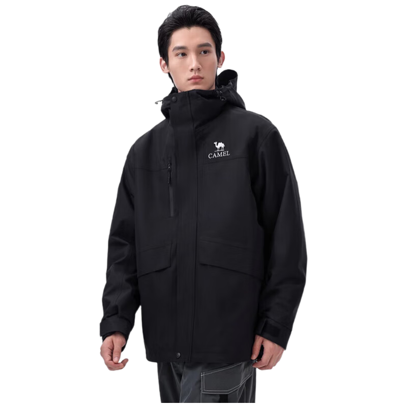 CAMEL Outdoor Jacket, Classic Workwear ICON Three-In Fleece Inner Layer, Mountaineering Suit, XXXL