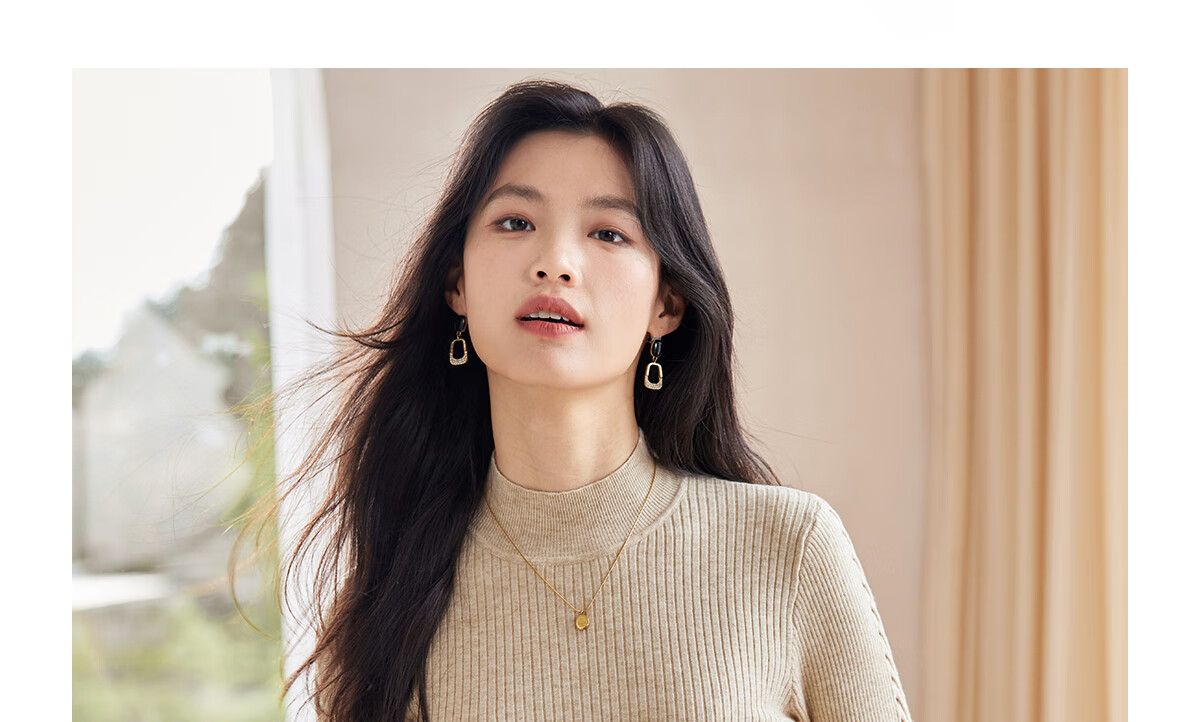 She Enjoy Women's Knitwear Half-Zip Reversible Casual Pullover Sweater T53Z053 4