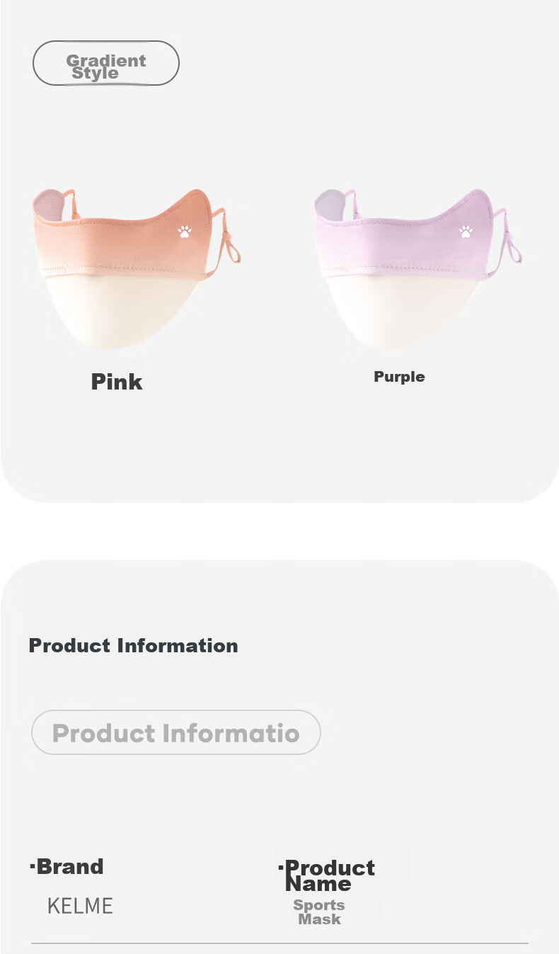 KELME Sun Protection Face Mask for Men And Women, Summer Face Cover, Cycling Mask, Face Guard for Eyes And Corners, Sun Protection, UV Protection, Outdoor Running 10