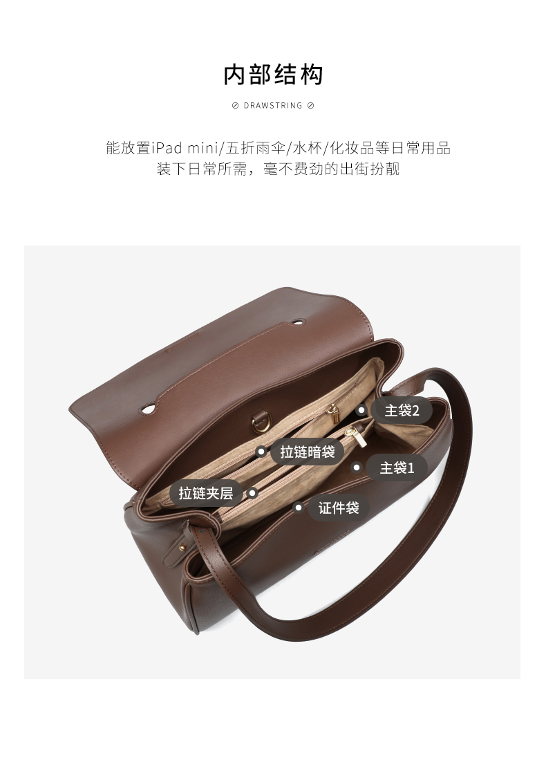 Viney Leather Handbag, Large Capacity Tote Bag for Women, Underarm Crossbody Shoulder Bag, Practical Birthday And Mother's Day Gift for Mom 12