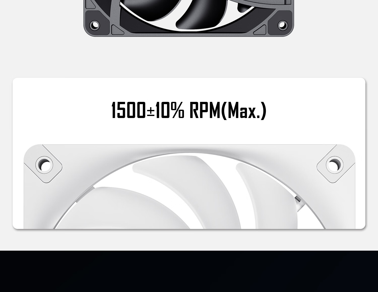 Aigo Aurora Z13 PRO Black Straight Blade ARGB 5v 3-Pin Motherboard Sync Computer Case Fan 12CM/PWM Temperature Control/Unlimited Mirror 3