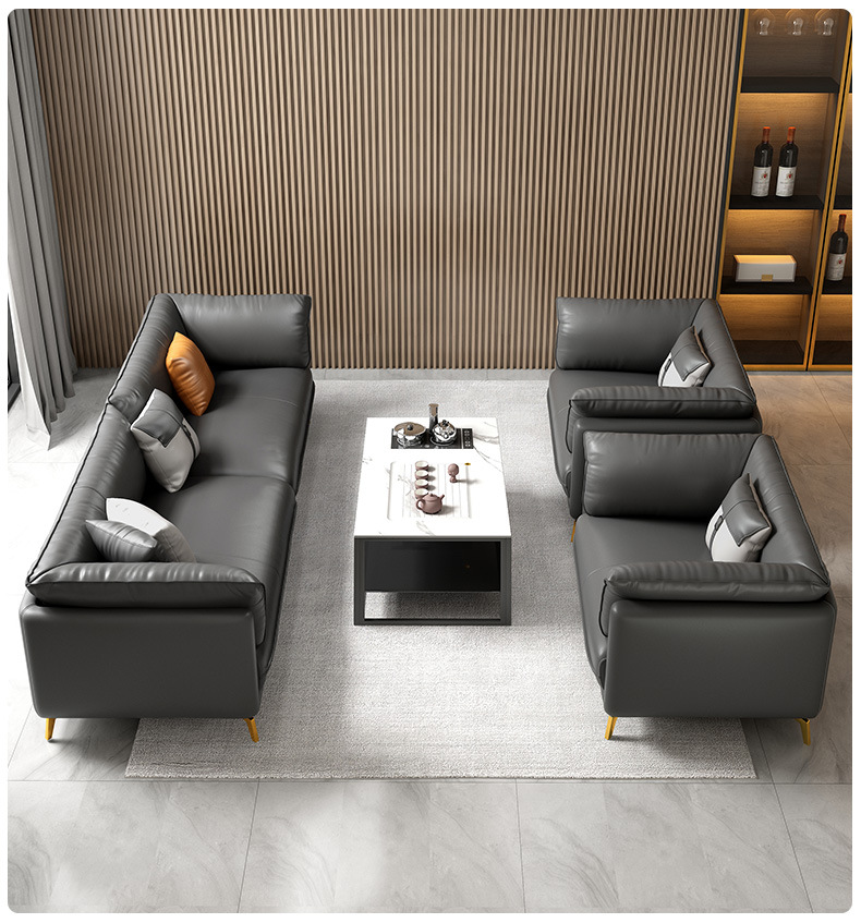 办公沙发酒店大厅高端接待沙发组合公司洽谈室商务沙发三人位21米环保