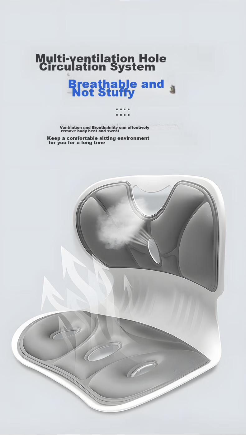 Jingmao Lumbar Support Cushion, Comfortable for Long Sitting, Office And Home Use, Back Support Pad, Waist Brace, Hunchback Correction Seat Cushio 7