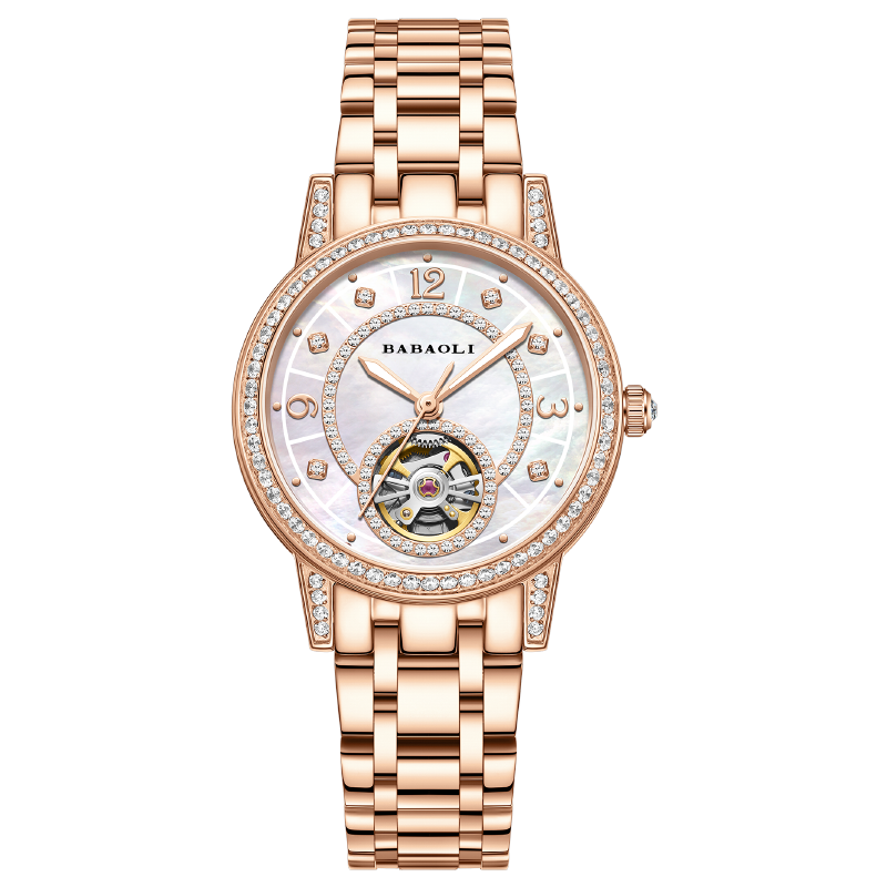 Babaoli Brand Women's Watch, Fully Automatic Mechanical Watch, New Style, Light Luxury, Niche High-End, Top Ten Birthday Gifts, Practical