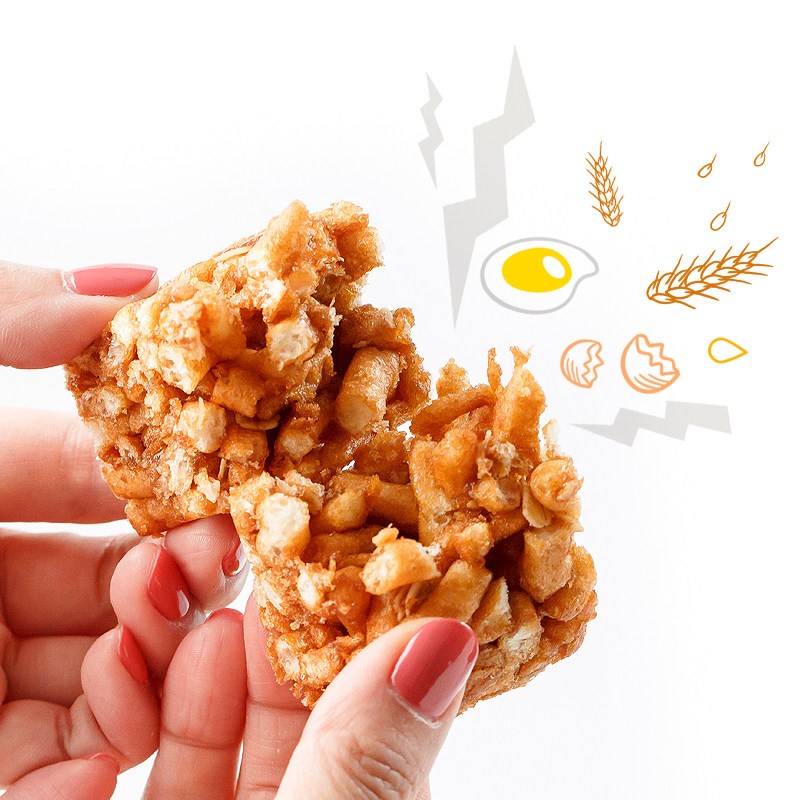 名沙燕麦沙琪玛黑糖味500g 传统糕点蛋糕休闲零食早餐代餐下午茶点心