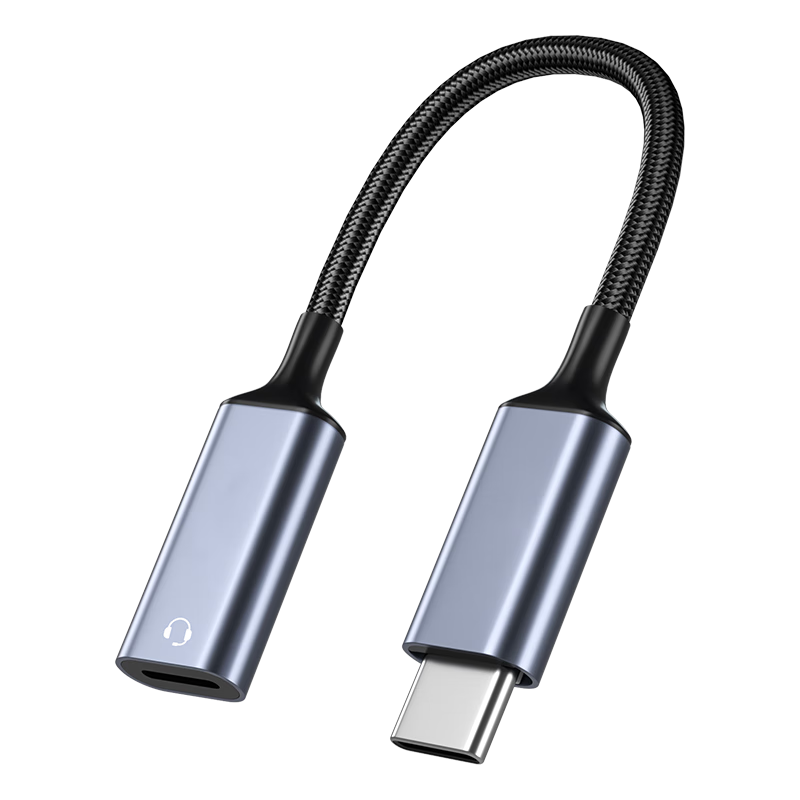 CangHua Apple 18/17/16/15 Earphone Adapter, Type-C Male to Lightning Female Converter, Compatible with IPhone, IPad Pro Tablet, for Calls And Charging