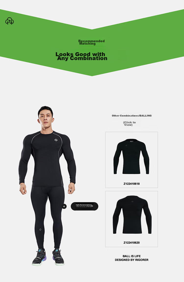RIGORER Men's Fleece-Lined Casual Sports Fitness Pants, High-Elasticity Training Compression Pants, Warm Long Pants for Home Wear 7