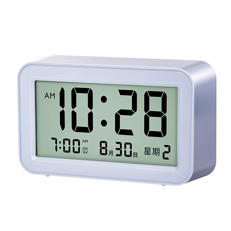 Deli Multifunctional Electronic Alarm Clock for Children's Bedroom Bedside, Student-Specific Wake-Up Device, Back-To Essential, Blue LE102 Back-To Gift