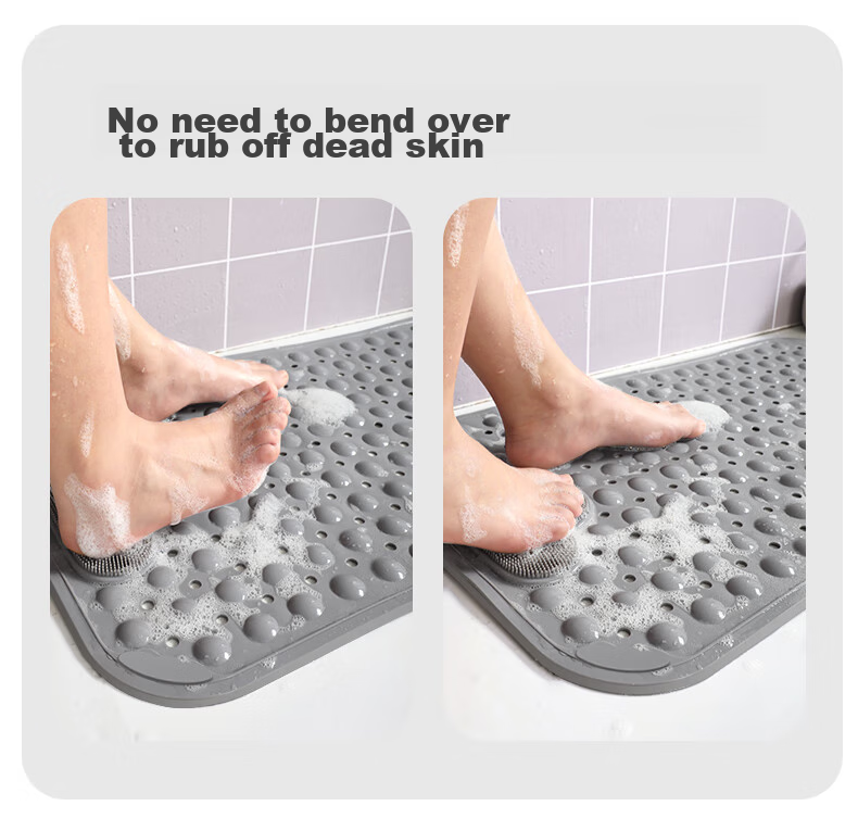 Huaxu Bathroom Non-Slip Mat, Shower Foot Pad, Bathroom Anti-Fall Floor Mat, Elderly And Pregnant Women Massage Foot Mat, Large 3