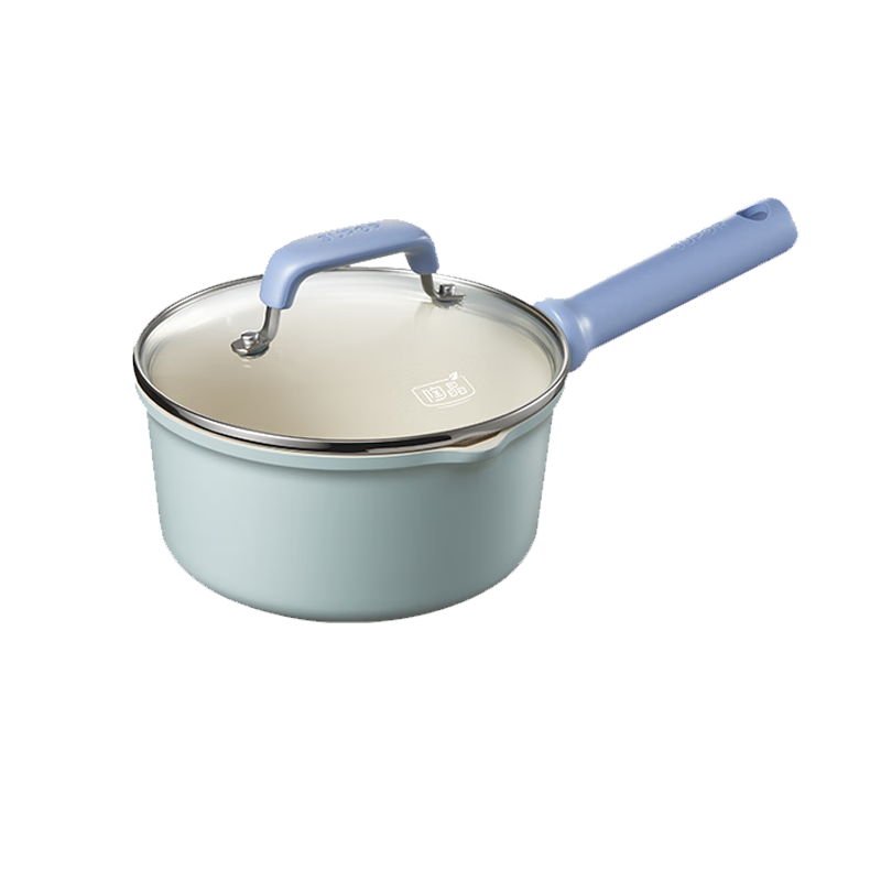 SUPOR Non-Stick Milk Pot with Titanium Ceramic Coating, 16cm Small Soup Pot for Noodles, Milk Heating And Baby Food, Compatible with Induction And Gas Stoves
