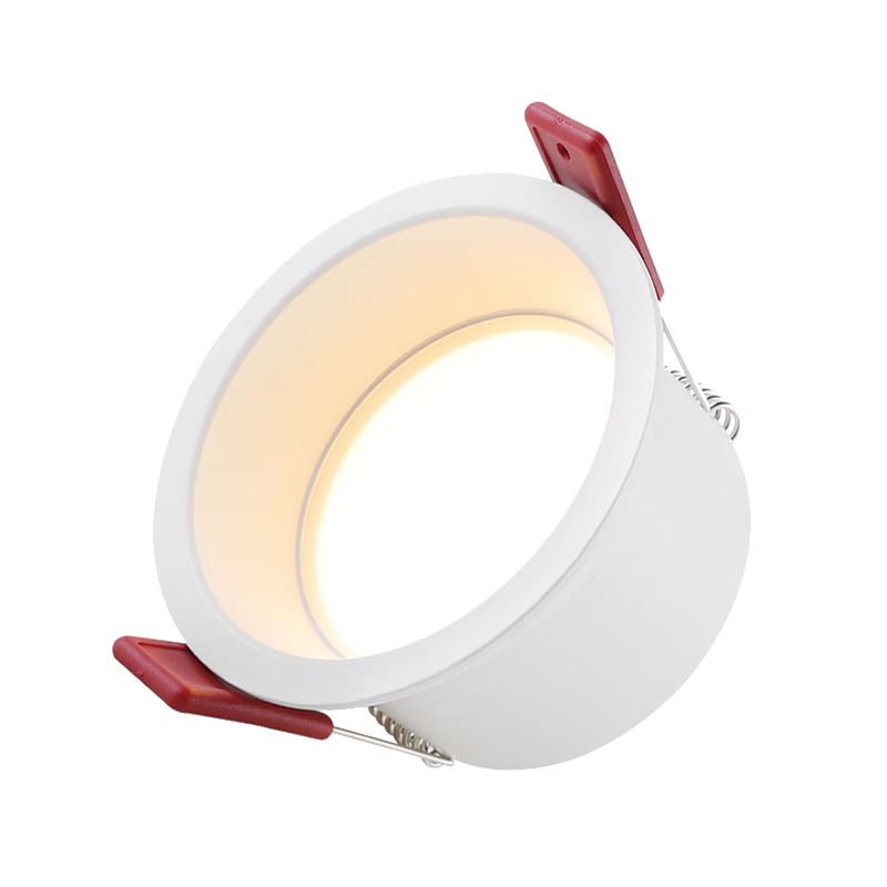 NVC LED Downlight, Recessed Anti-Glare Spotlight for Living Room Hallway Entrance - Mixue Anti-Glare - 6W Warm White, 75mm Cut-Out