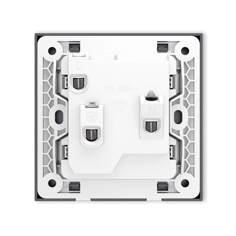 Розетка ABB Yingzhi Series CA205N-MG, серая, 86 тип, 10А, 5 гнезд, упаковка 10 шт.