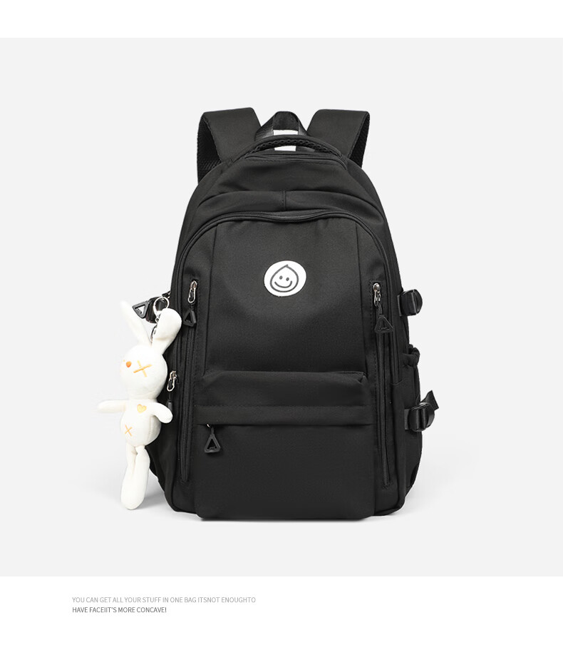 Viney Backpack for Primary, Middle And High School Students, Large Capacity Travel Backpack for Women, Simple Lightweight Laptop Bag for Grades 4-6, Stylish Outdoor Hiking Canvas Bag 21