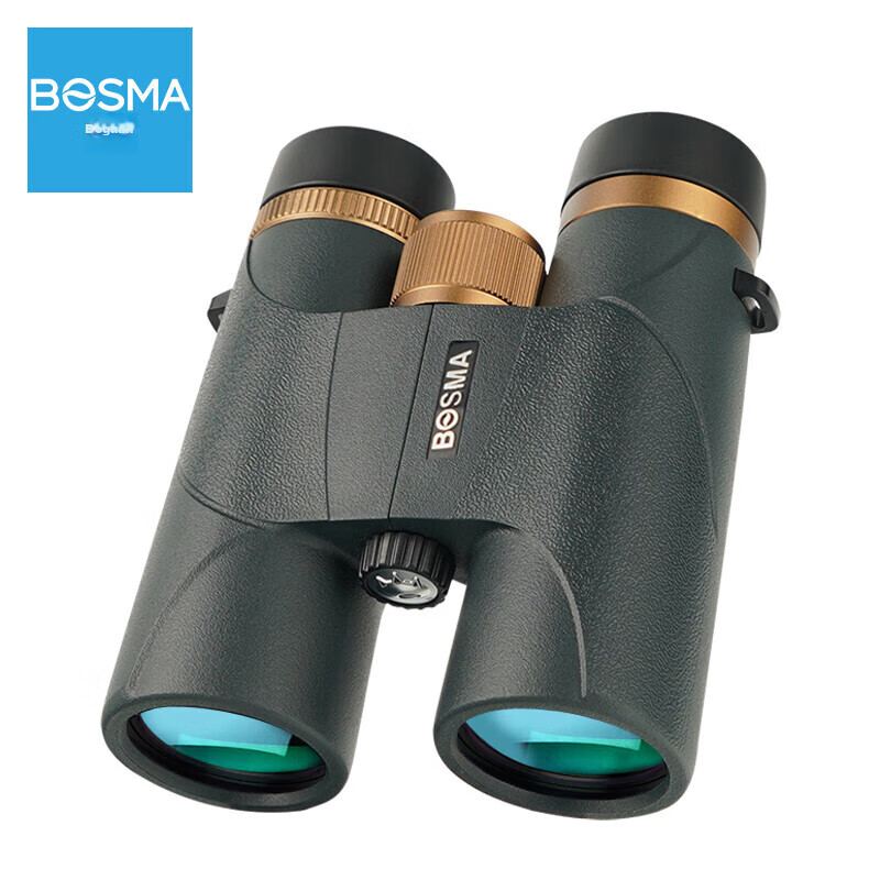 BOSMA Binoculars, High-Definition, High-Magnification, Adult Low-Light Night Vision, Portable Hummingbird 10X42ED Micro-Prism Field