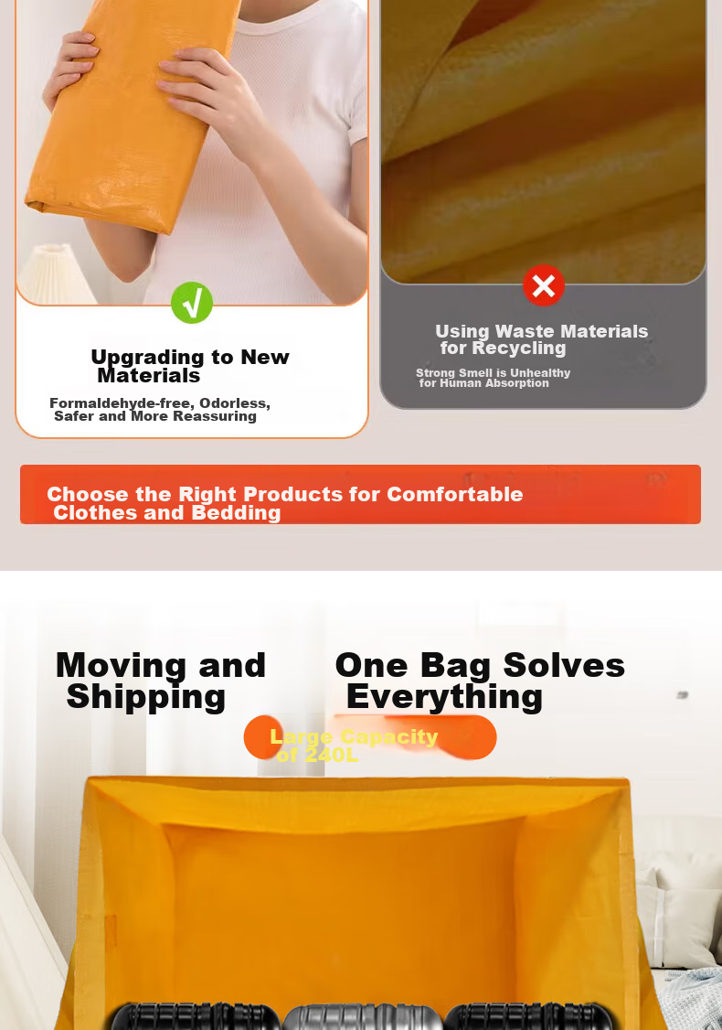 Bahainiao Moving Packing Bags, Storage Bags, Luggage Bags, Quilt Bags, Clothing Bags, Storage Containers, Moving Essentials, Waterproof And Mold-Proof 3