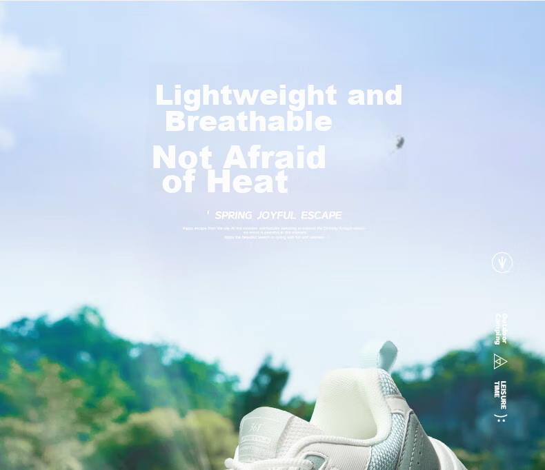 361° Women's Sports Shoes, Spring And Summer Mesh Thick-Soled Heightening Casual Commuter Dad Running Shoes for Women, 682426763F-1 5