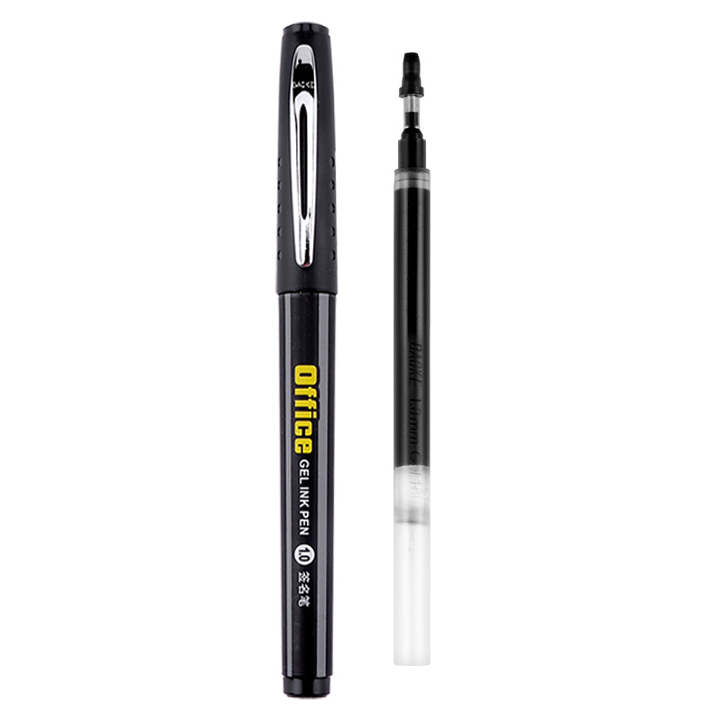 BAOKE PC5698 Large Capacity Neutral Pen for Handwriting Practice, Beginner Handwriting Pen, Business Office Meeting Pen, Student Exam Carbon Pen, 1.0mm Black, 12pcs/Box