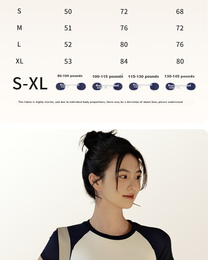 XUEXIMAN Yoga Wear for Women, Summer Sports Short-Sleeve T-Shirt, Pilates Top, Running And Cycling Quick-Dry Fitness Clothing 11