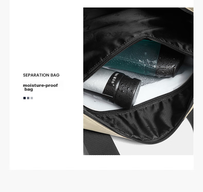 Lee Travel Bag with Wet And Dry Separation, Fitness Bag for Men, Crossbody Sports Bag, Large Capacity Handheld Luggage Bag for Wome 8