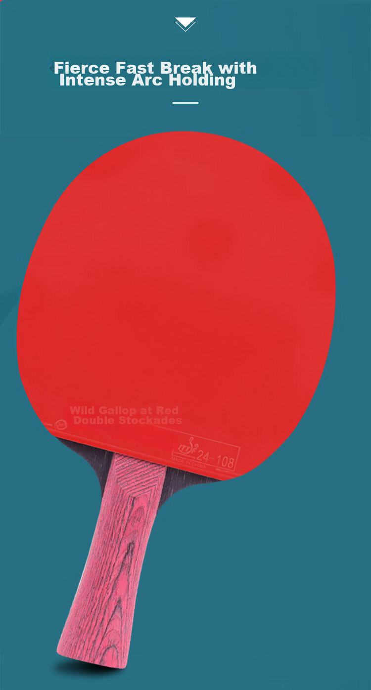 DHS Kuangbiao Nine Star Table Tennis Racket, Penhold Grip, Professional Competition, Ebony And Rosewood, Offensive And Defensive, H9002 3