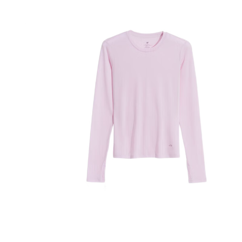 Ubras Liu Wen's Style Tencel Wool Blend Base Layer Women's Thermal Underwear Inner Wear Autumn Top, Mousse Pink L