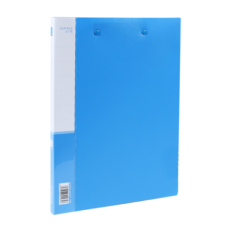 DiLe Premium Series Stationery Double Clip File Folder with Insert Pages, A4 Double Strong Clips, Business Document Organizer, Exam Paper Holder, Office Supplies, 1104 Blue
