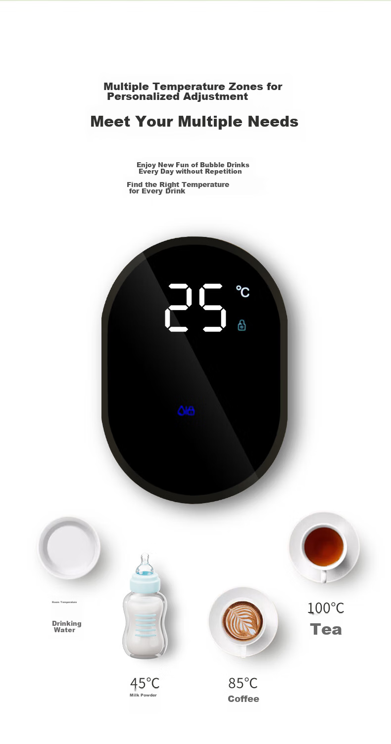 BGYAbogeya Popular Portable Hot Water Dispenser, Lightweight And Compact, 7 Temperature Settings, 8 Cup Capacity, 3rd Generation Large Screen Model 003 15