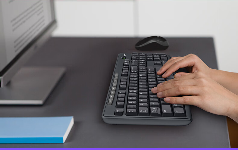 Logitech K270 [Enterprise Grade] Wireless Office Keyboard, Laptop Keyboard, Full-Size Membrane Keyboard with USB Receiver, Black [Order Bonus] 8