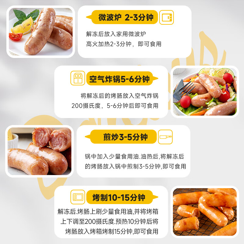 齐汇 真昕之旅黑椒烤肠600g（10根）优级火山石烤肠香肠肉肠肉含量88%