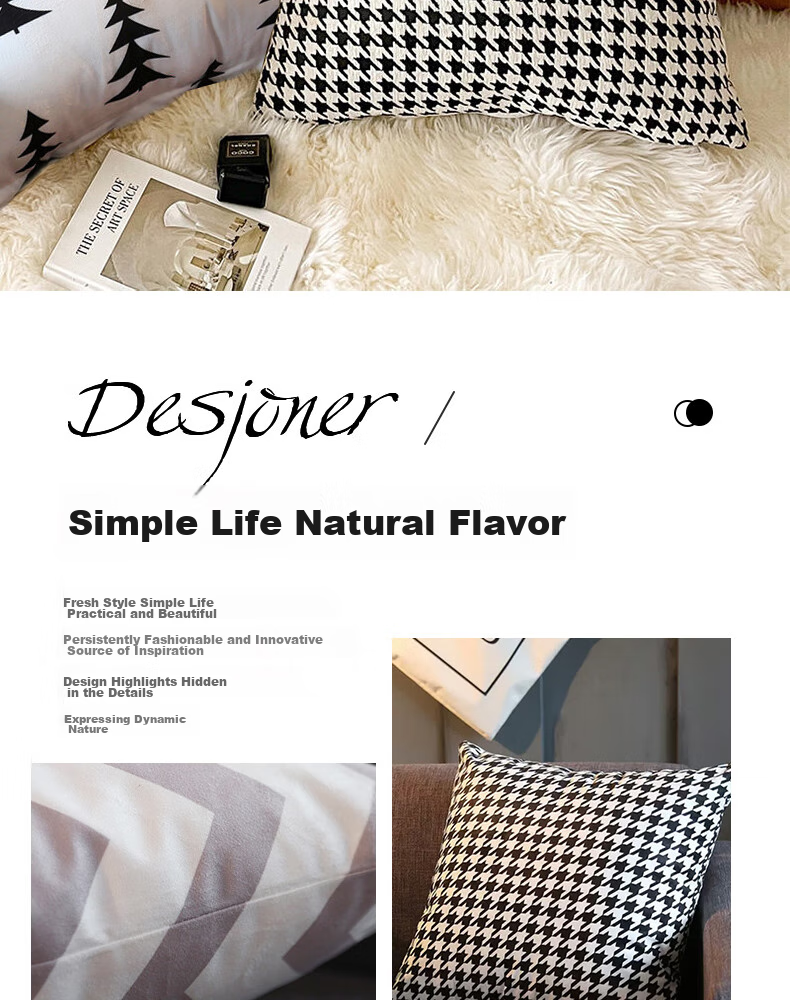 Ali Pillow Sofa Cushion Headboard Backrest Bed Waist Pad Office Lumbar Support Throw Pillow Cover with Inner Filling, 45*45 Qian Ge Bird Patter 2